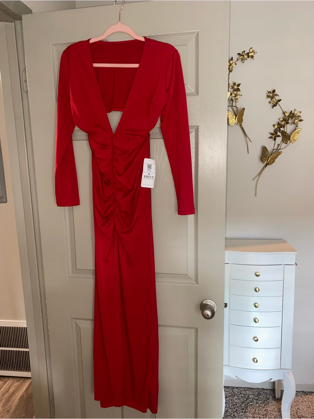 kikiriki Red Split-Front Maxi Dress - Picture 7 of 8